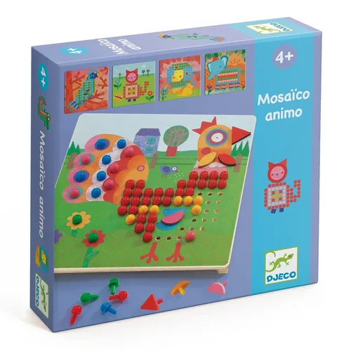 מוזאיקה כפתורים אנימו (ANIMO)  בעלי חיים מבית DJECO