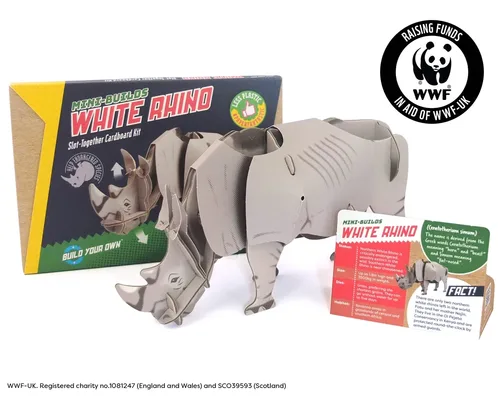 בנו בעצמכם! קרנף לבן! (WHITE RHINO) מבית BUILD YOUR OWN