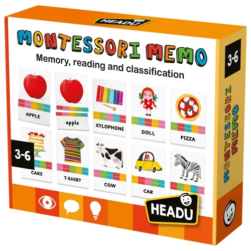 משחק זיכרון מילים  ABC (באווירה מונטסורית) מבית HEADU