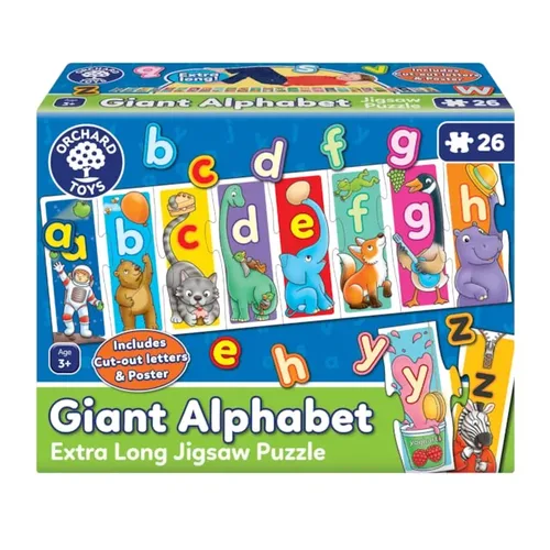 פאזל ארוך! אותיות ABC ומילים ראשונות באנגלית! Orchard toys