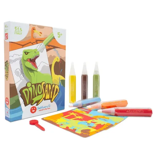 ערכת יצירה בחול - דיינו דינוזאורים חול! מבית Sabbiarelli