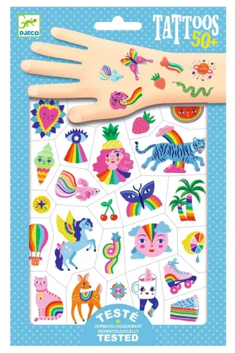 קעקועים קשתות צבעוניות מבית DJECO