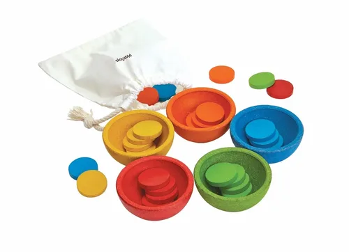 מיין וספור בקעריות  PLAN TOYS