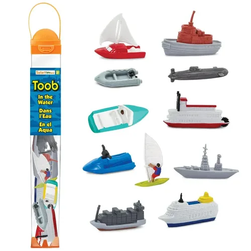 פריטים בטיובה (TOOBS)! מארז 11 כלי שיט בגליל מבית SAFARI LTD