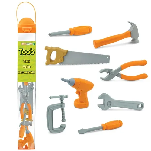 פריטים בטיובה (TOOBS)! מארז 8 כלי עבודה בגליל מבית SAFARI LTD