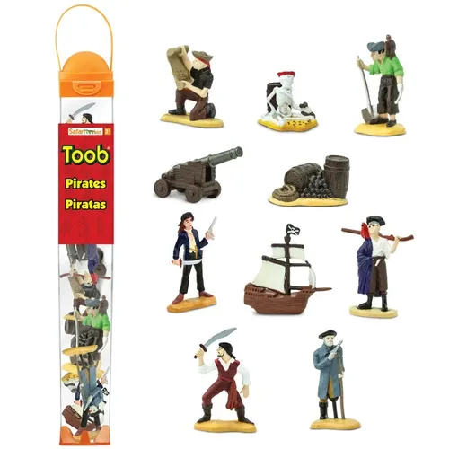 פריטים בטיובה (TOOBS)! מארז 10 פיראטים בגליל מבית SAFARI LTD