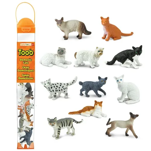 פריטים בטיובה (TOOBS)! מארז 11 חתולים מבית SAFARI LTD
