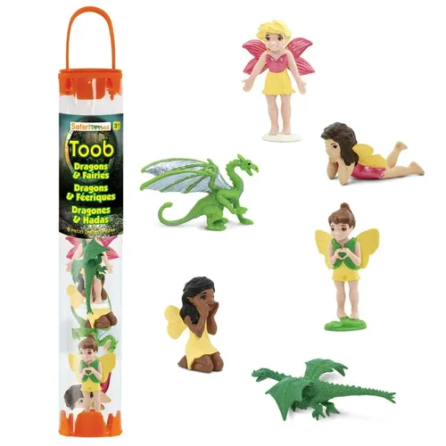 פריטים בטיובה (TOOBS)! מארז 6 פיות ודרקונים מבית SAFARI LTD