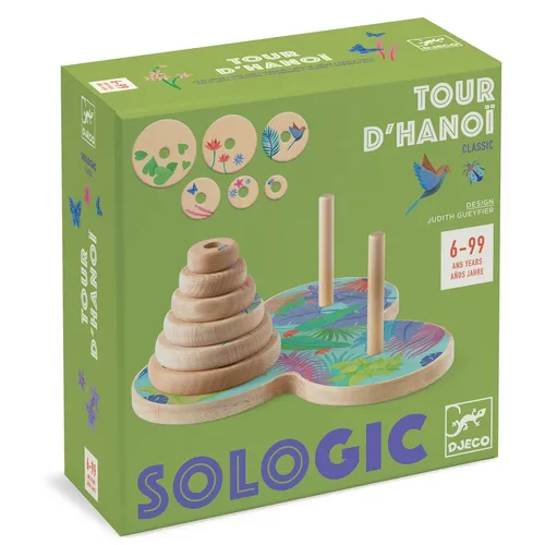 מגדלי האנוי! משחק חשיבה מסדרת SOLOGIC מבית DJECO