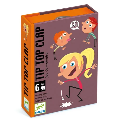 TIP TOP CLAP טיפ טופ קלאפ! משחק קלפים שיצחיק ויזיז את אתכם מבית DJECO