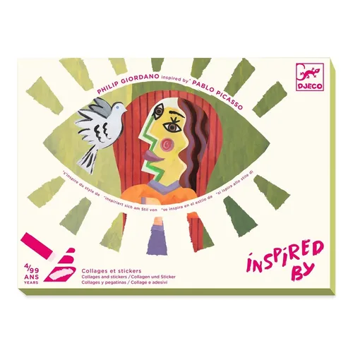 יצירה בהשראת אמנים - פיקאסו הדבקה (מגיל 4 ומעלה) DJECO