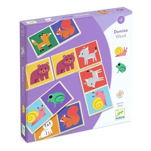 משחק לקטנטנים - דומינו עץ חיות! מבית DJECO