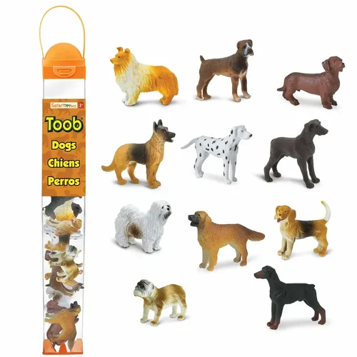 פריטים בטיובה (TOOBS)! מארז 11 דמויות כלבים בגליל מבית SAFARI LTD