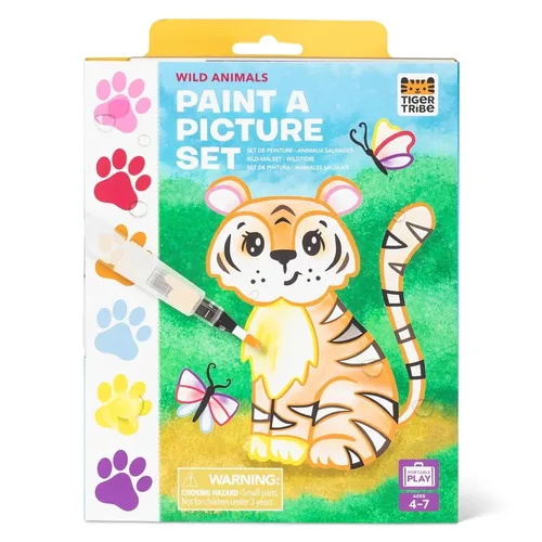סט צביעה צבעי מים חיות פרא מתוקות! מבית TIGER TRIBE