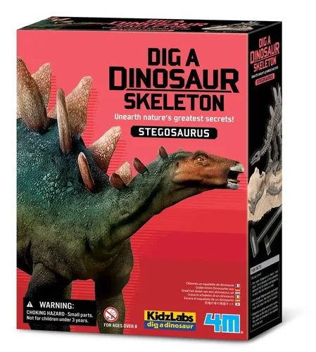 חפירת שלד דינוזאור Stegosaurus! מבית 4M