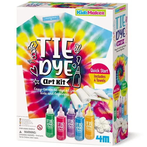 יצירת TieDye תלת מימד – ערכת אמנות  מבית 4M