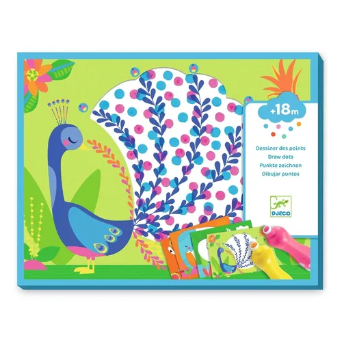 יצירה לקטנטנים - נקודות חיות בר (18 חודשים+) מבית DJECO