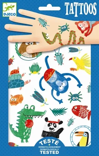 קעקועים חיות ופנדה DJECO