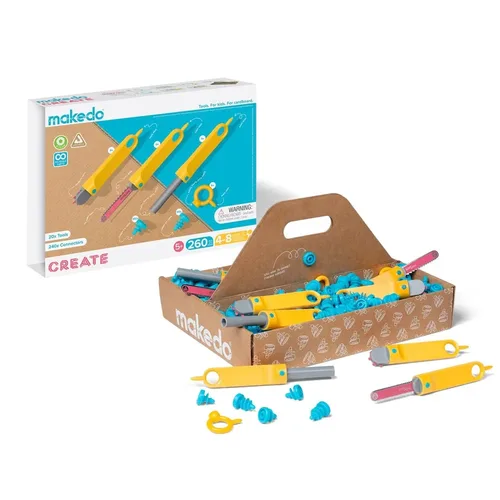 ערכת מקדו 260 (מומלץ לשימוש של 4 עד 8 ילדים) מבית MAKEDO