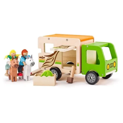 משאית הובלת סוסים (מעץ!) מבית WOODYLAND