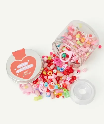 BEAD MIX - צנצנת קומפקטית להכנת תכשיטים (דגם GIRL POWER) מבית LA PETITE EPICERIE